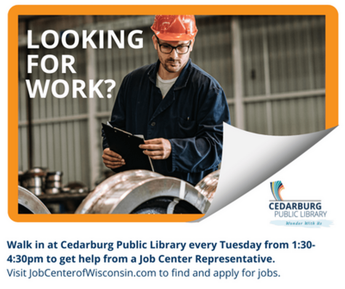 Job Service Assistance Cedarburg Public Library Mar 5, 2024